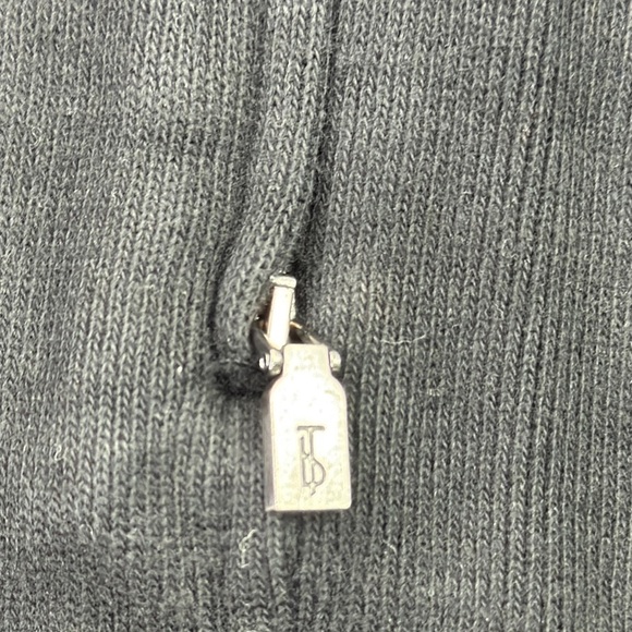 Tommy Bahama Black Full-Zippered Cotton Sweater - Picture 2 of 10